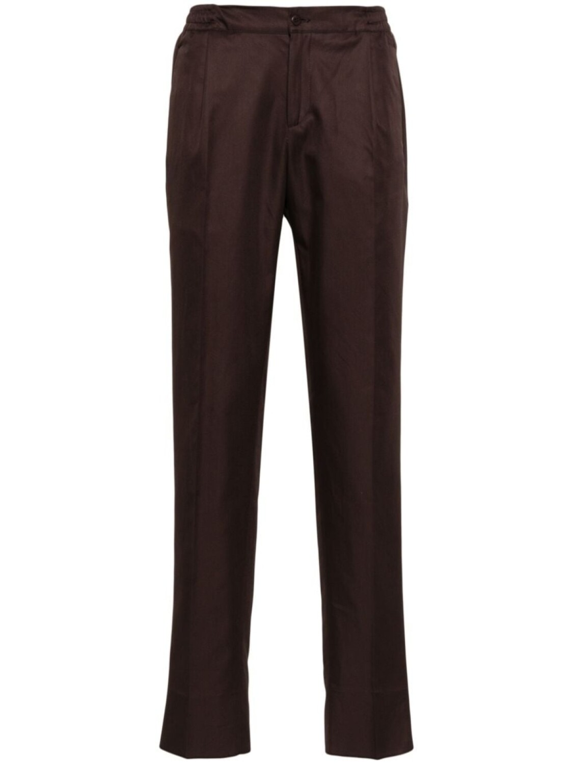 

Kiton зауженные брюки с эластичным поясом, коричневый