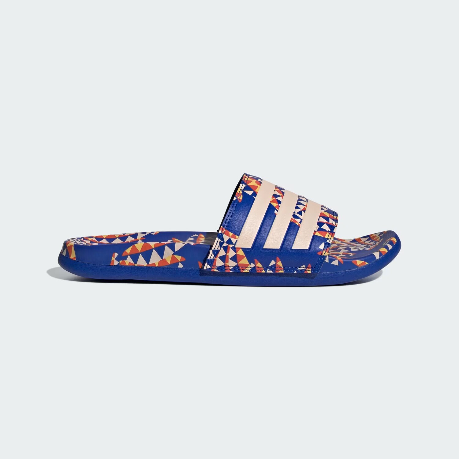 

Комфортные сандалии Adilette Adidas, цвет Bold Blue/Bliss Orange/Bold Blue