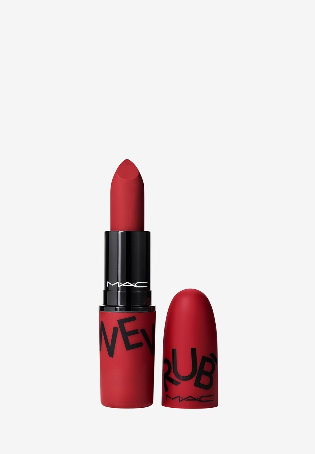 

Губная помада Powder Kiss Lipstick MAC, цвет ruby new