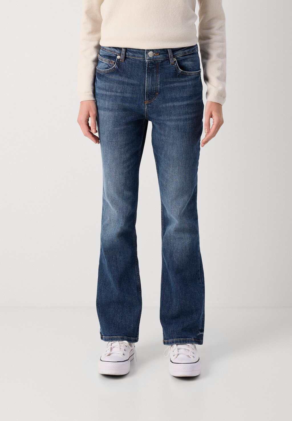 

Расклешенные джинсы TROUSERS HIGH WAIST REGULAR LENGTH Marc O'Polo, темно-синий деним