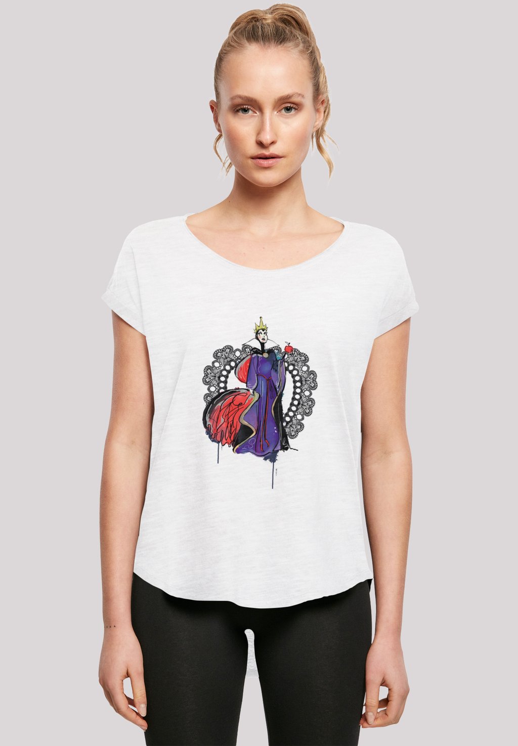 

Футболка с принтом DISNEY VILLIANS MALEFICENT SKETCH F4NT4STIC, белый