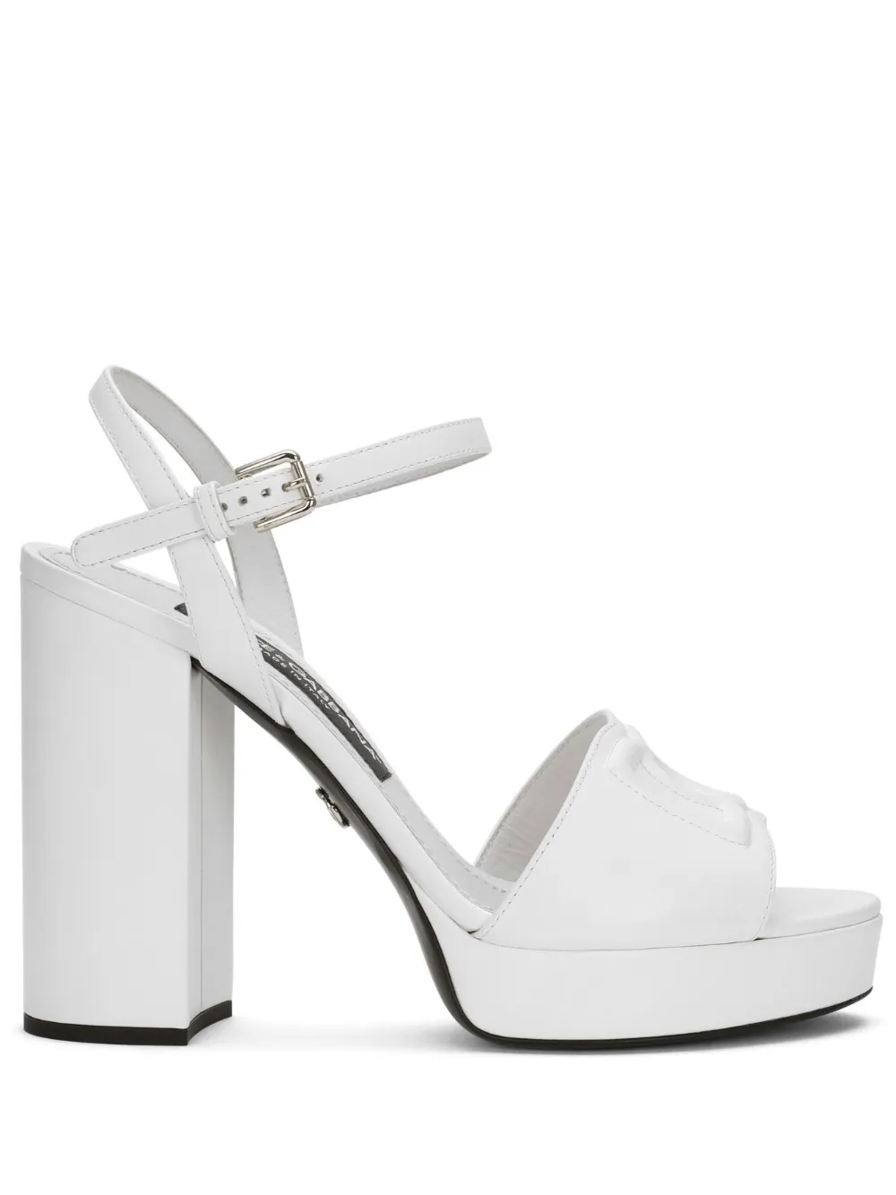 Босоножки Keira 85 на платформе DOLCE & GABBANA, белый