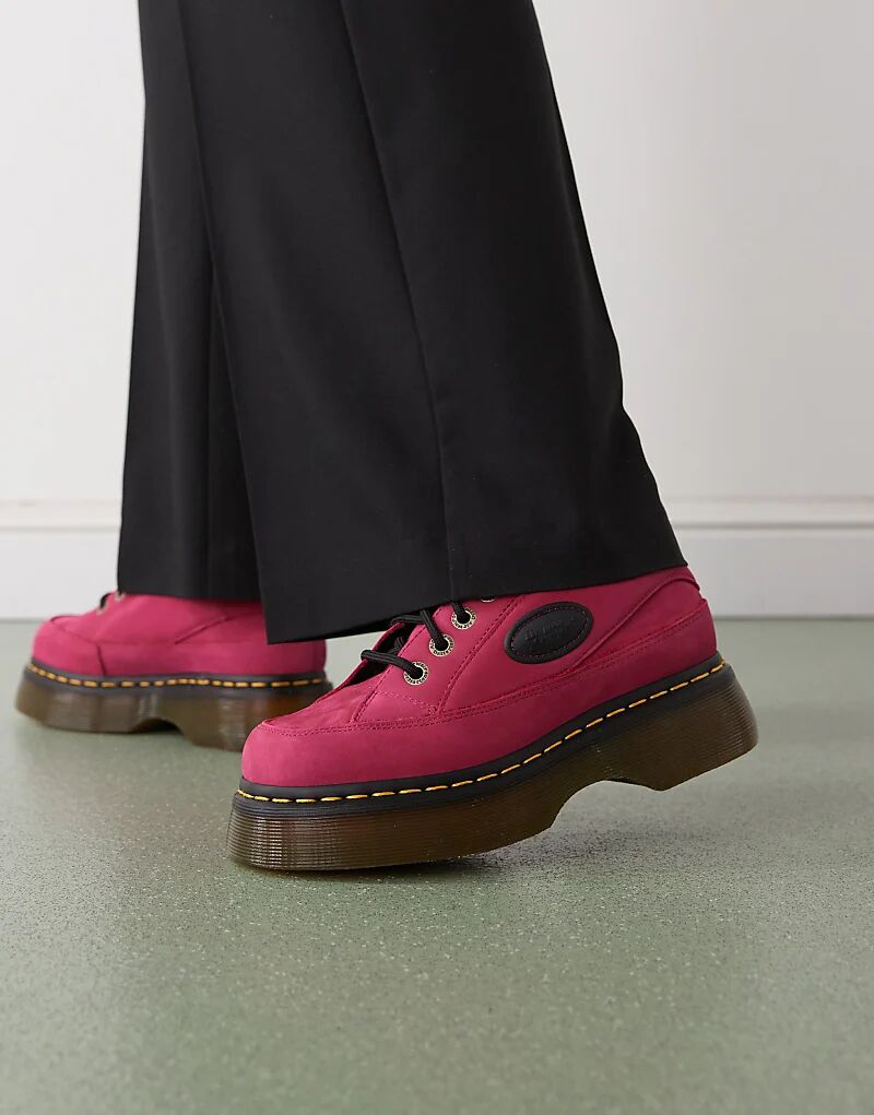 Ботинки на шнуровке Dr. Martens Buzz 5-Eye, розовый