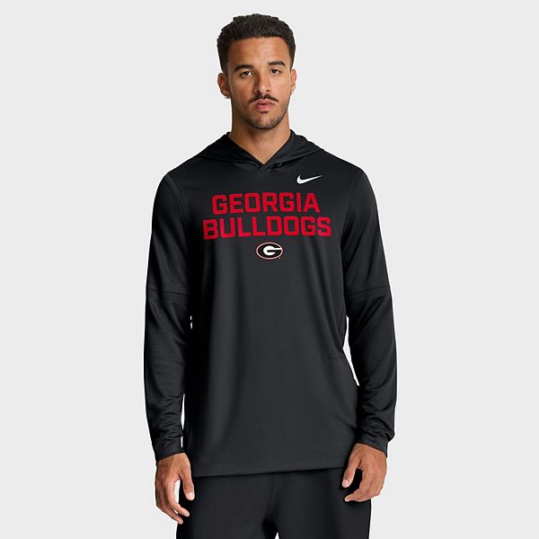 Мужская черная толстовка с длинным рукавом Georgia Bulldogs 2025 Sideline Performance Nike