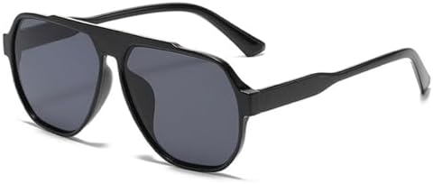 

Модные солнцезащитные очки большого размера для женщин, ретро-очки желто-зеленого цвета с защитой от УФ-излучения UV400, трендовые солнцезащитные очки для мужчин MTZJH, Black Gray