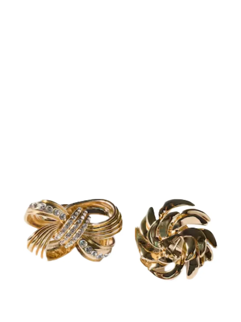 

Серьги с гравировкой логотипа Miu Miu, золотой