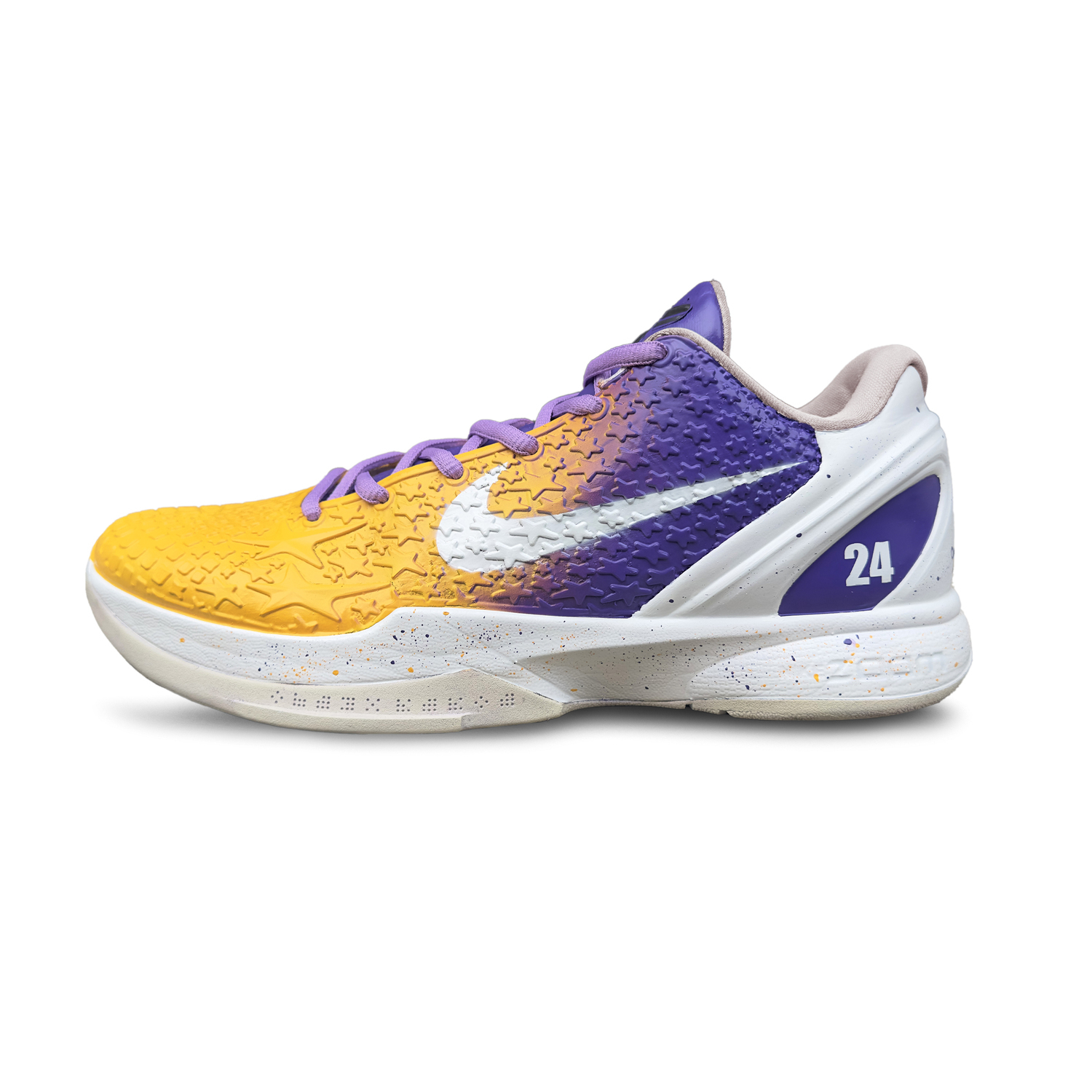 

Nike Кроссовки баскетбольные низкие Zoom Kobe 6 'All Star 2.0' мужские yellow purple с амортизацией и износостойкие