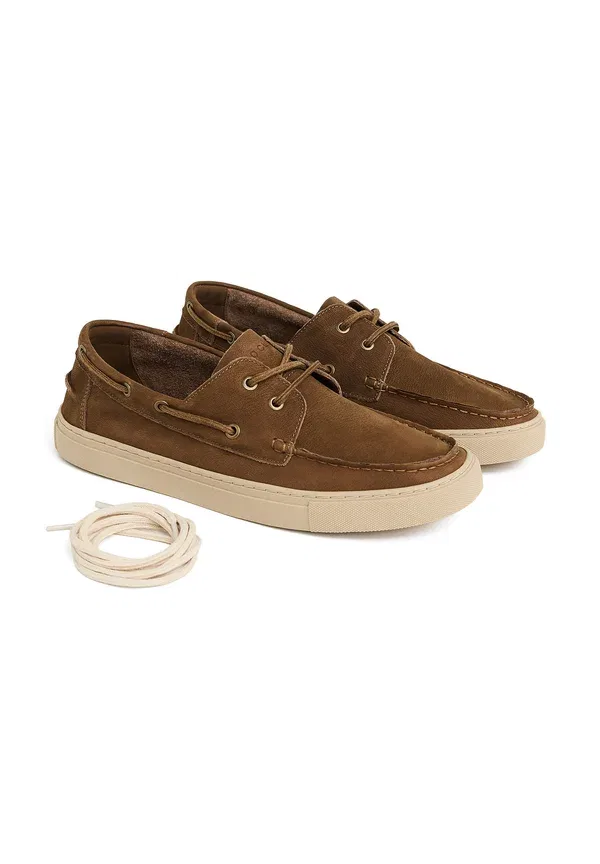 Кроссовки oak boat shoe boat shoes Polo Club, коричневый — фото 2