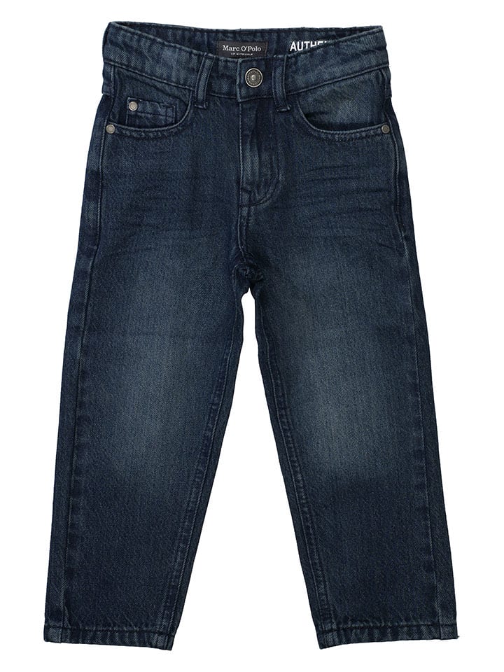

Джинсы - комфортного кроя - темно-синего цвета Marc O'Polo Junior