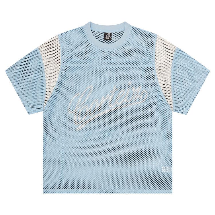 

Джерси Corteiz Open Mesh Panel Jersey, Baby Blue/White