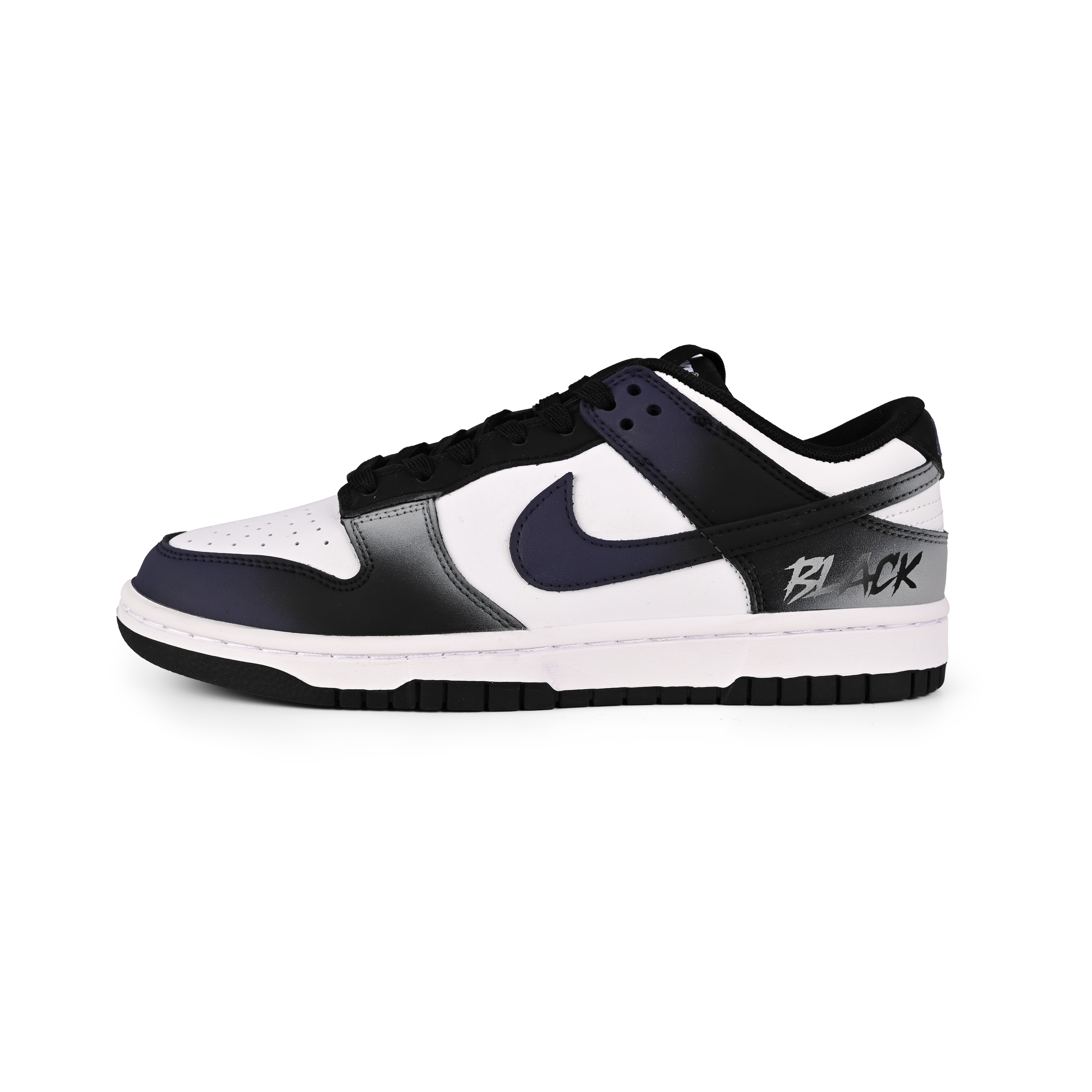 

Кроссовки Nike Dunk Skateboarding Shoes Women's Low-top Black/gray/purple, светло-серый