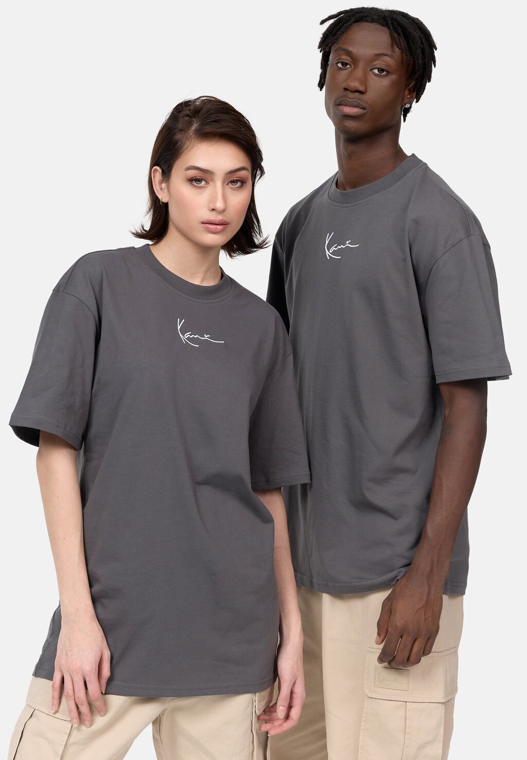 

Базовая футболка ФУТБОЛКА SMALL SIGNATURE ESSENTIAL UNISEX Karl Kani, антрацит