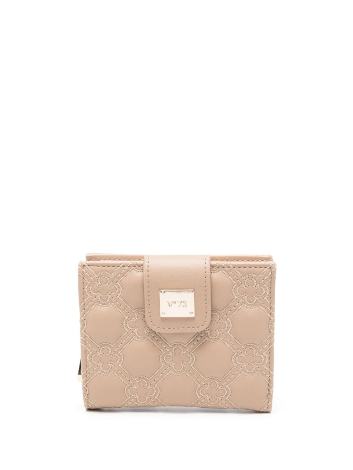 

V°73 quilted bi-fold wallet, нейтральный цвет