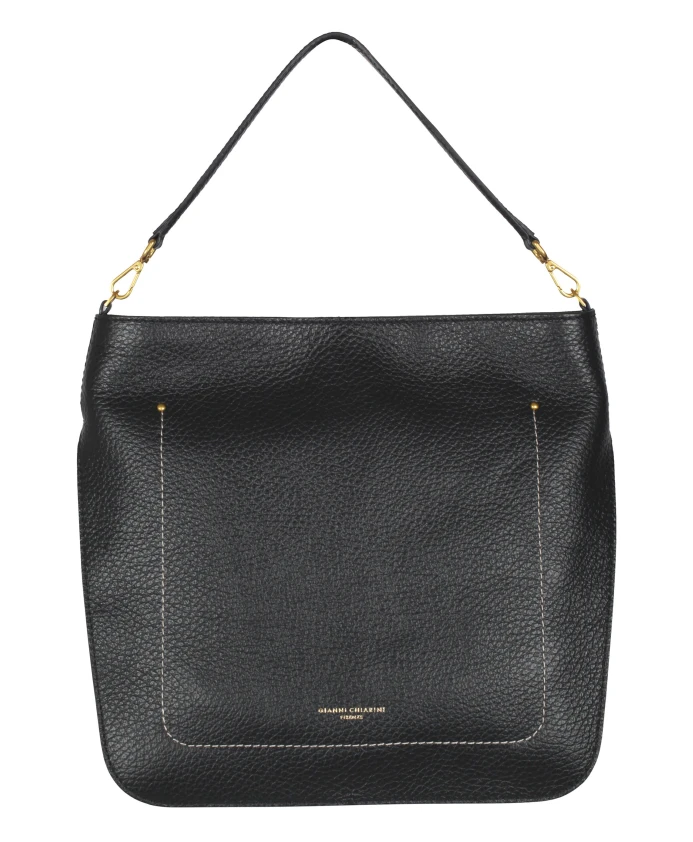 

Кожаная сумка Olga с замшевыми вставками Gianni Chiarini, черный