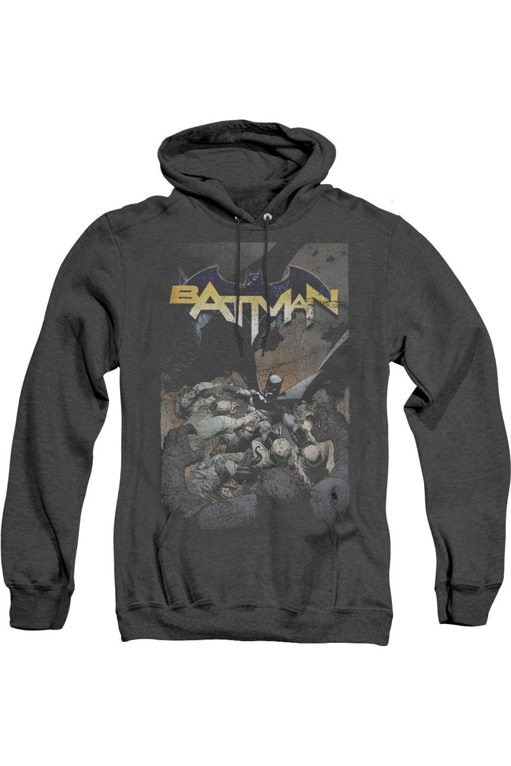 

Batman One Adult Heather Hoodie / Толстовка с капюшоном Gildan, черный