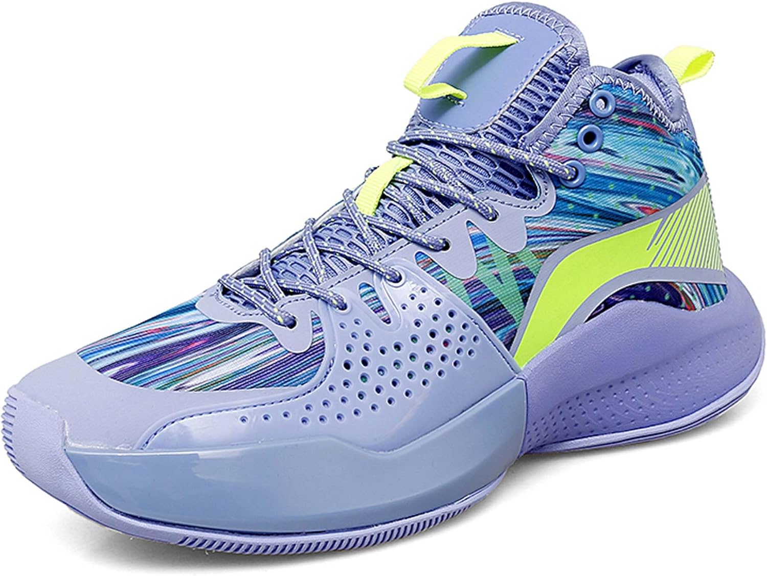 

Унисекс баскетбольные кроссовки, сетчатые баскетбольные кроссовки, дышащие, противоскользящие модные кроссовки унисекс, высокие спортивные беговые кроссовки, мужские баскетбольные кроссовки, женские баскетбольные кроссовки Vtiao, фиолетовый