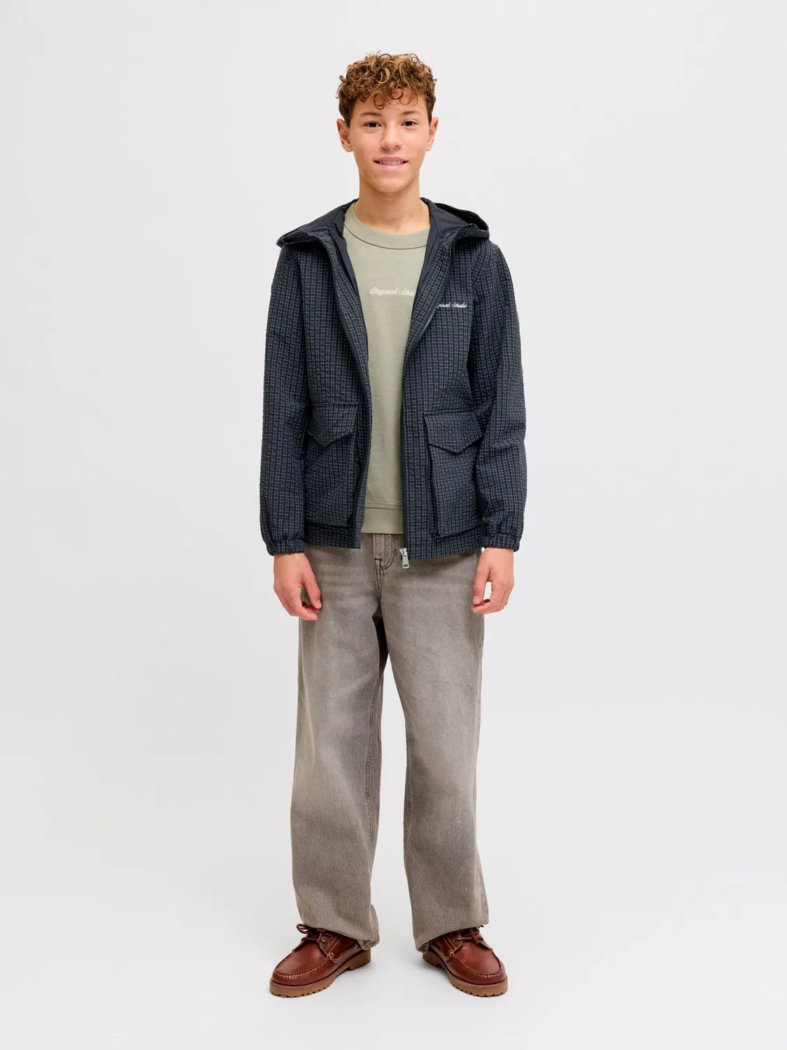 Куртка межсезонья Jack & Jones Junior, Anthracite — фото 4