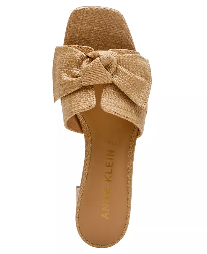 Женские босоножки Kizmet Knot Block Heel Anne Klein, загар/бежевый — фото 4