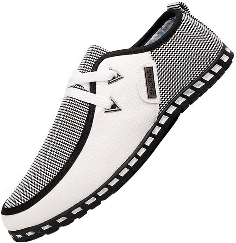 

Новые большие простые мужские ленивые туфли повседневные мокасины Tazimall, белый