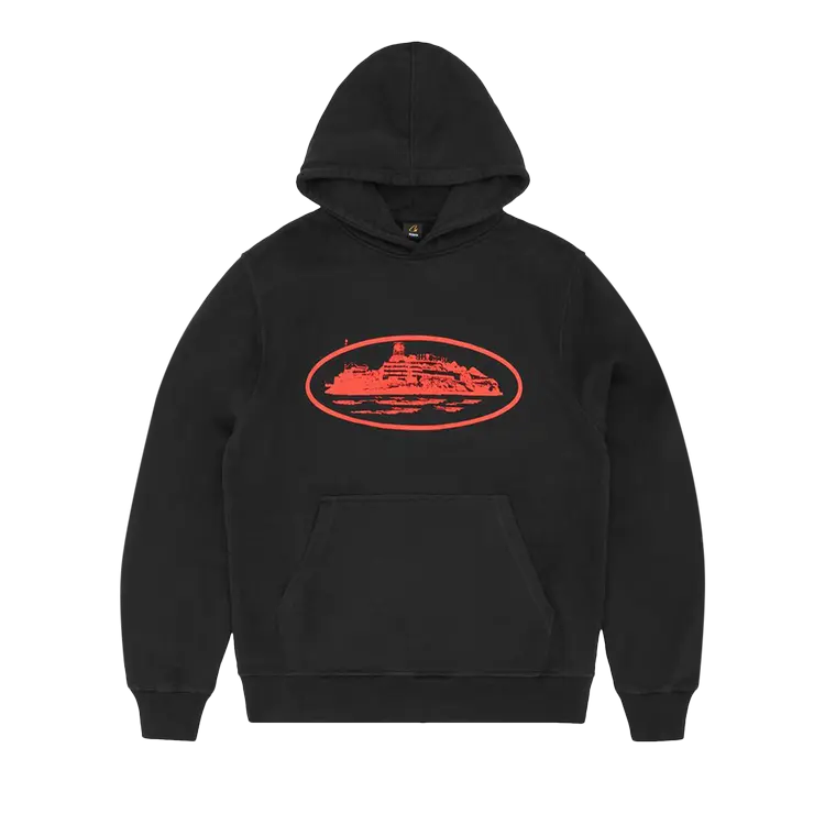 

Худи Corteiz Alcatraz V2 'Black/Red', черный