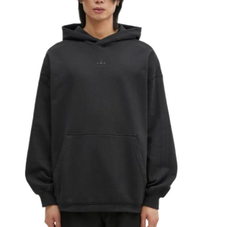 

Худи с логотипом trefoil Adidas, черный