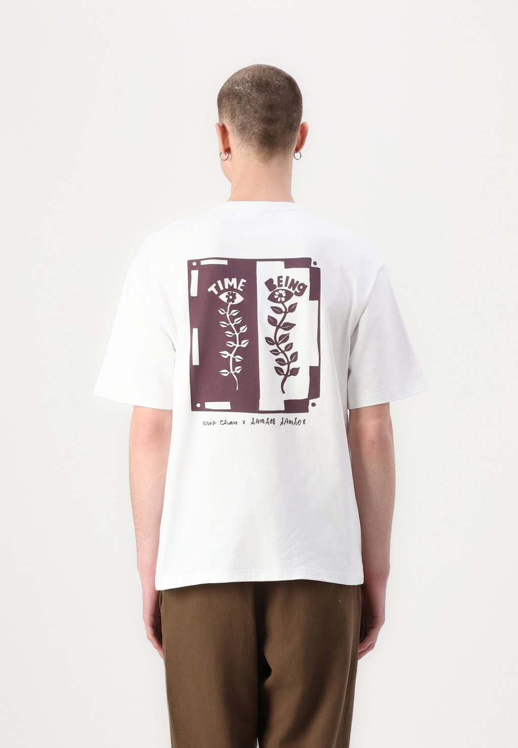 

Футболка с принтом TIME UNISEX Samsøe Samsøe, белый