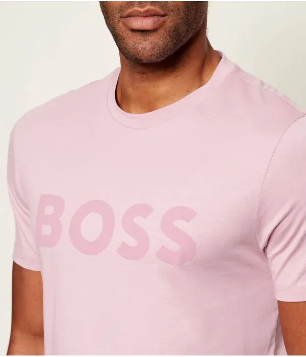 Футболка Мышление 1 regular fit Boss Orange, розовый — фото 4