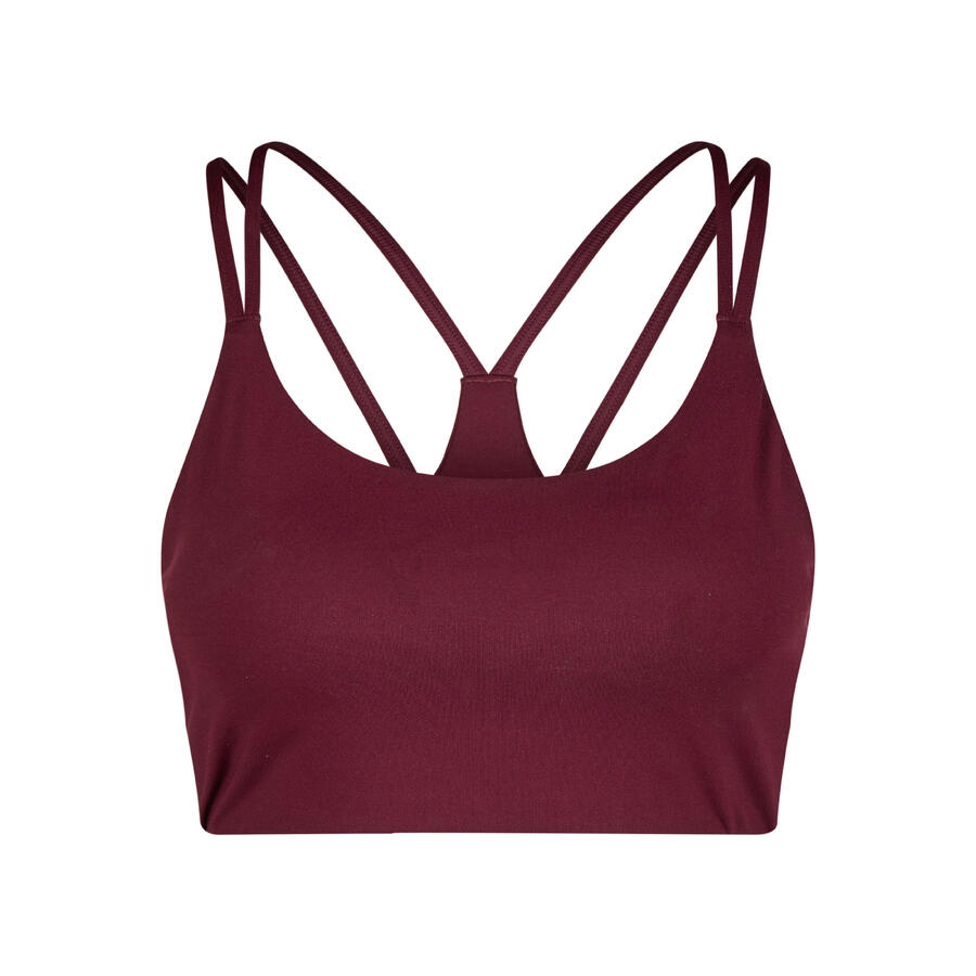 

FABLETICS Женский бюстгальтер-борцовка без бретелек с низкой ударопрочностью и вырезами-замочками