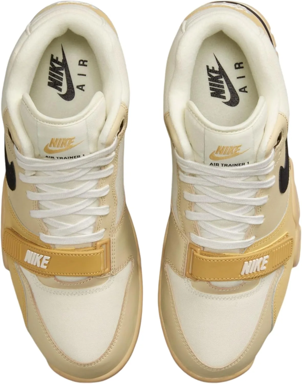Мужские баскетбольные кроссовки Nike Air Trainer 1, белый/черный-средне-серый — фото 4