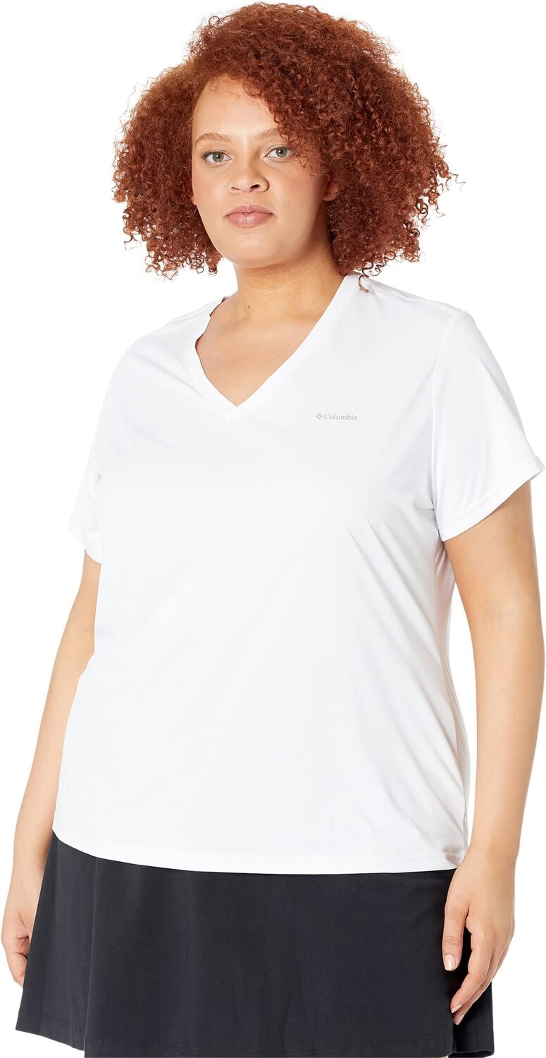 

Свитер Columbia Plus Size Hike Short Sleeve V-Neck, белый