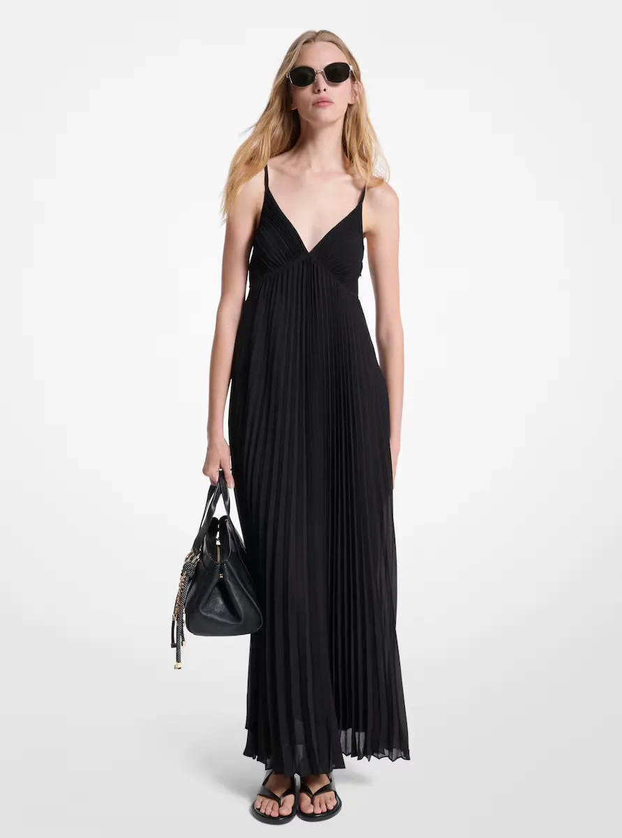 

Платье из жоржета свободного кроя Michael Michael Kors, черный