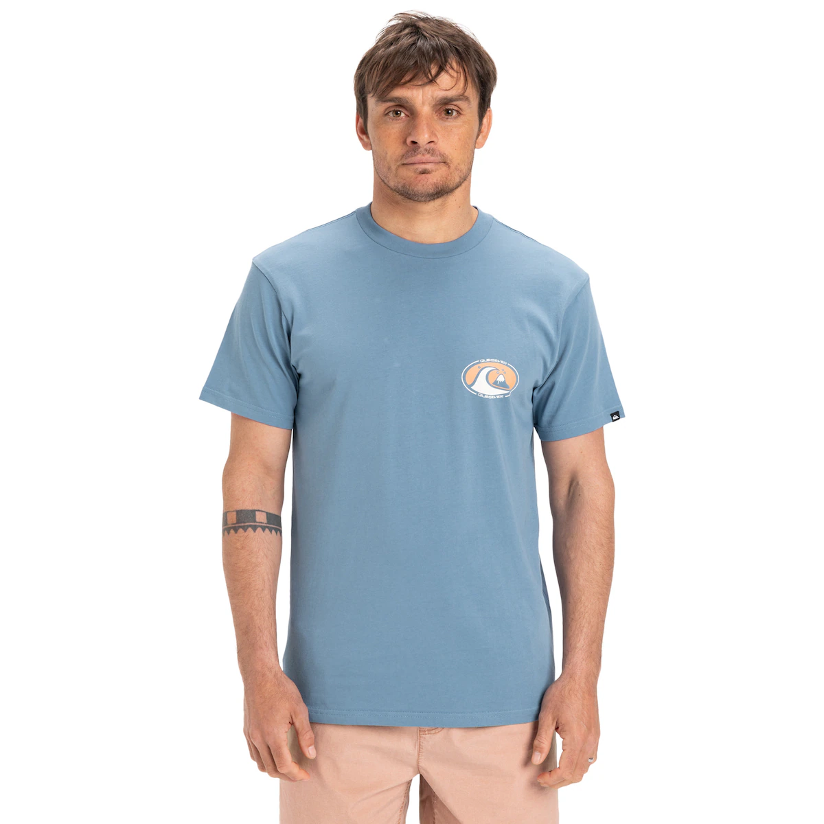 

Мужская футболка Ev Flower Chaos Quiksilver, серо-голубой