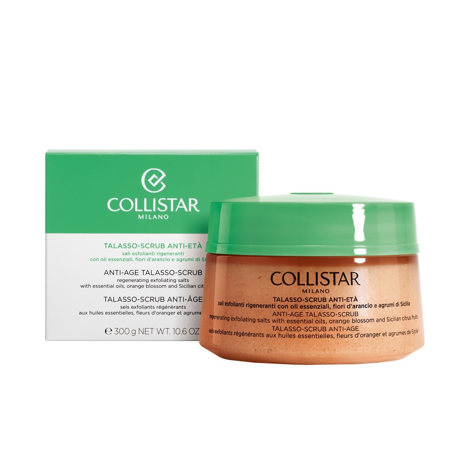 Скраб для тела speciale corpo perfetto anti-aging talasso-scrub Collistar, вес 300 гр. — фото 2