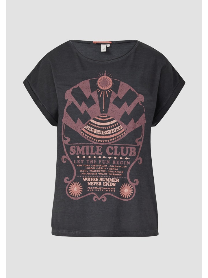 

Футболка в цвете 99D0_black QS, Черный, Футболка в цвете 99D0_black QS