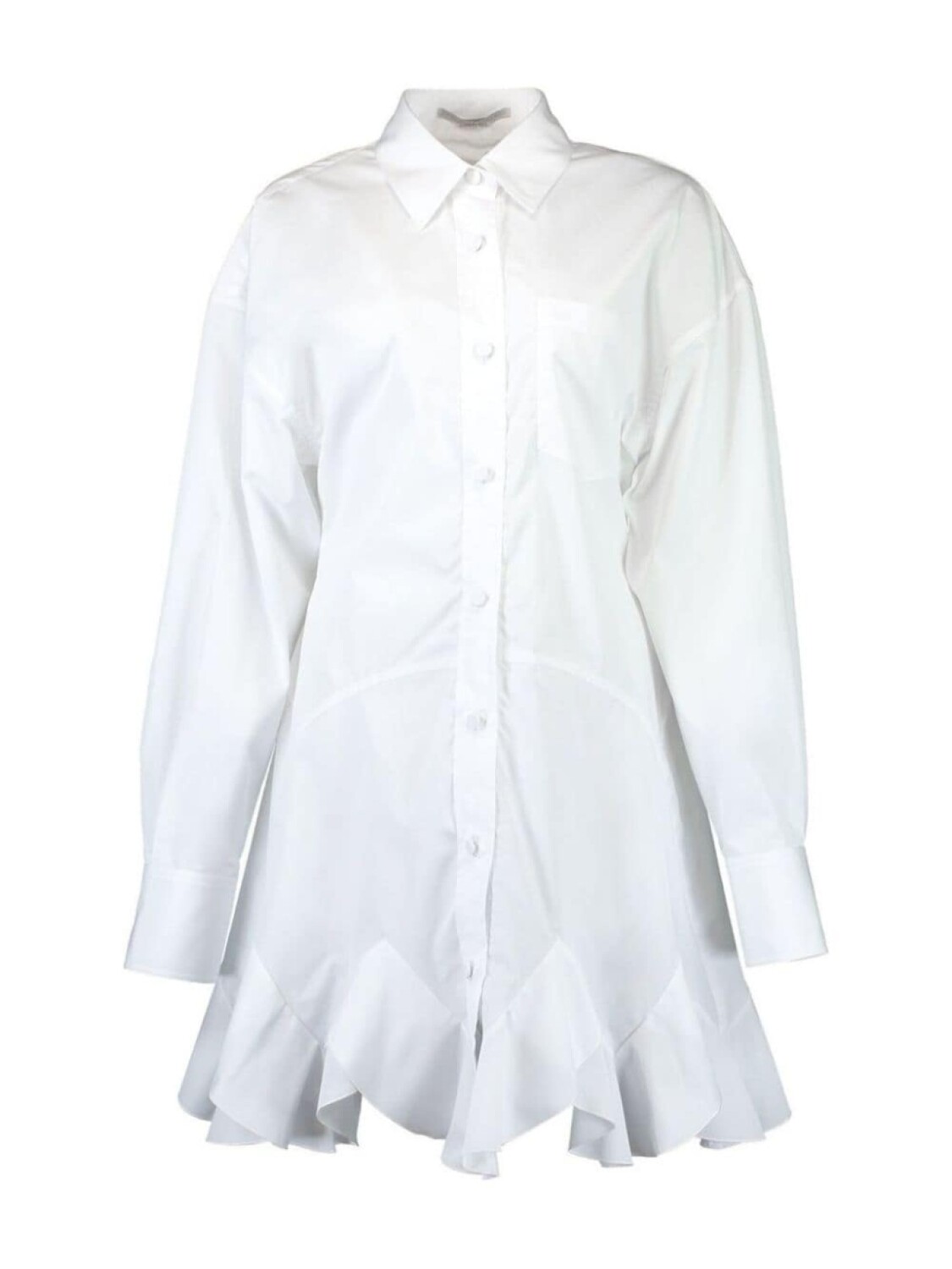 

Stella McCartney мини-платье с рубашкой-годе, белый