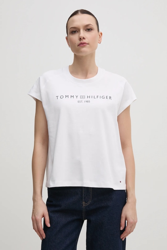 

Хлопковая футболка Tommy Hilfiger, белый