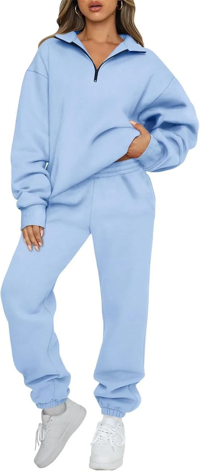 Тренировочный костюм на флисе, Generic, Light Blue