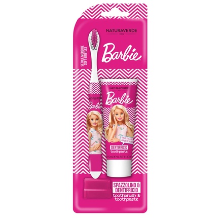 

Дети - Mattel Barbie - Детский набор для полоскания рта, клубника и Naturaverde