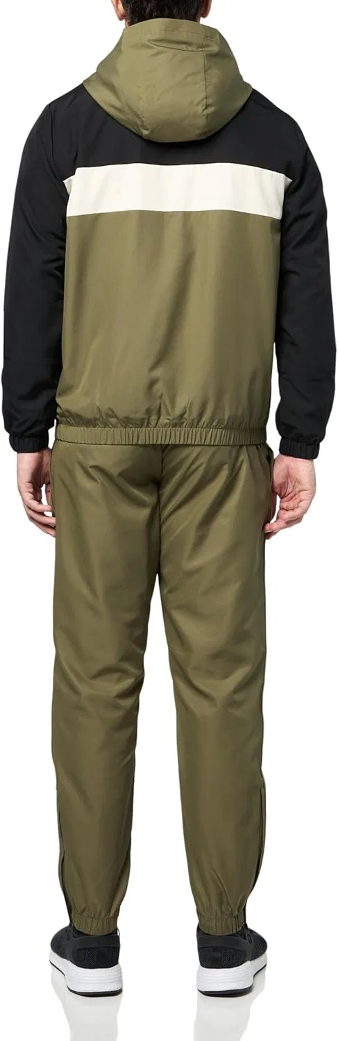 Мужской спортивный костюм Lacoste Diamond из тафты, Olive/Black/Lapland — фото 2