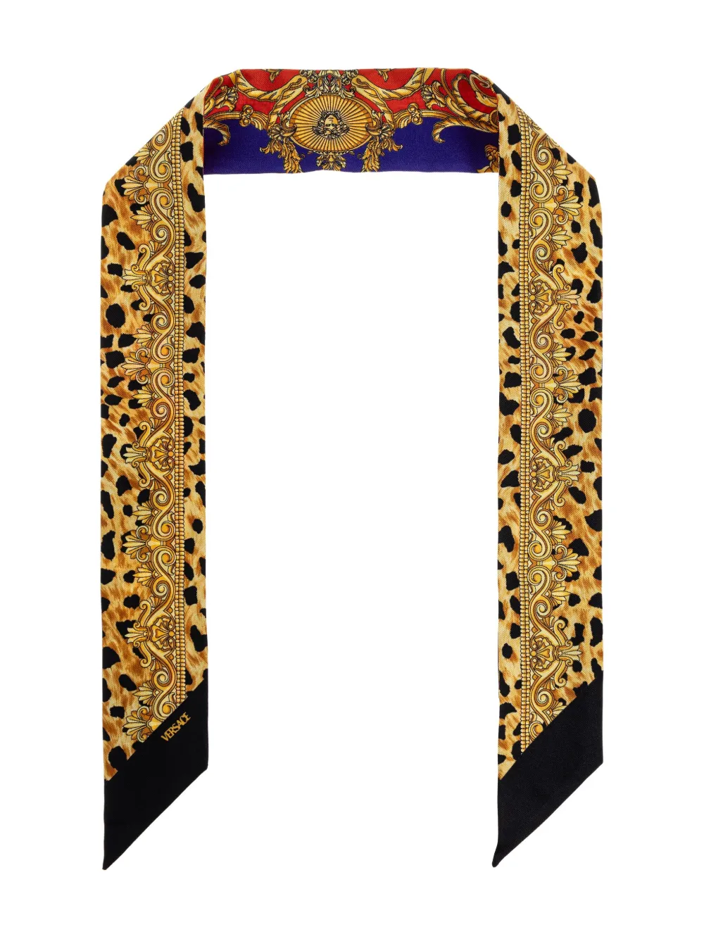 

Шелковый платок с принтом VERSACE, желтый