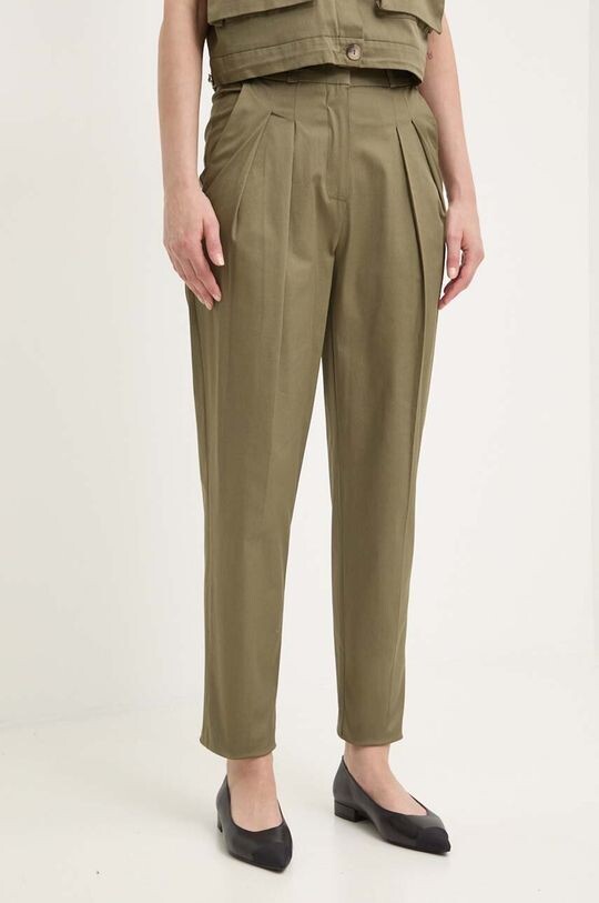 

Хлопковые брюки Answear Lab, зеленый
