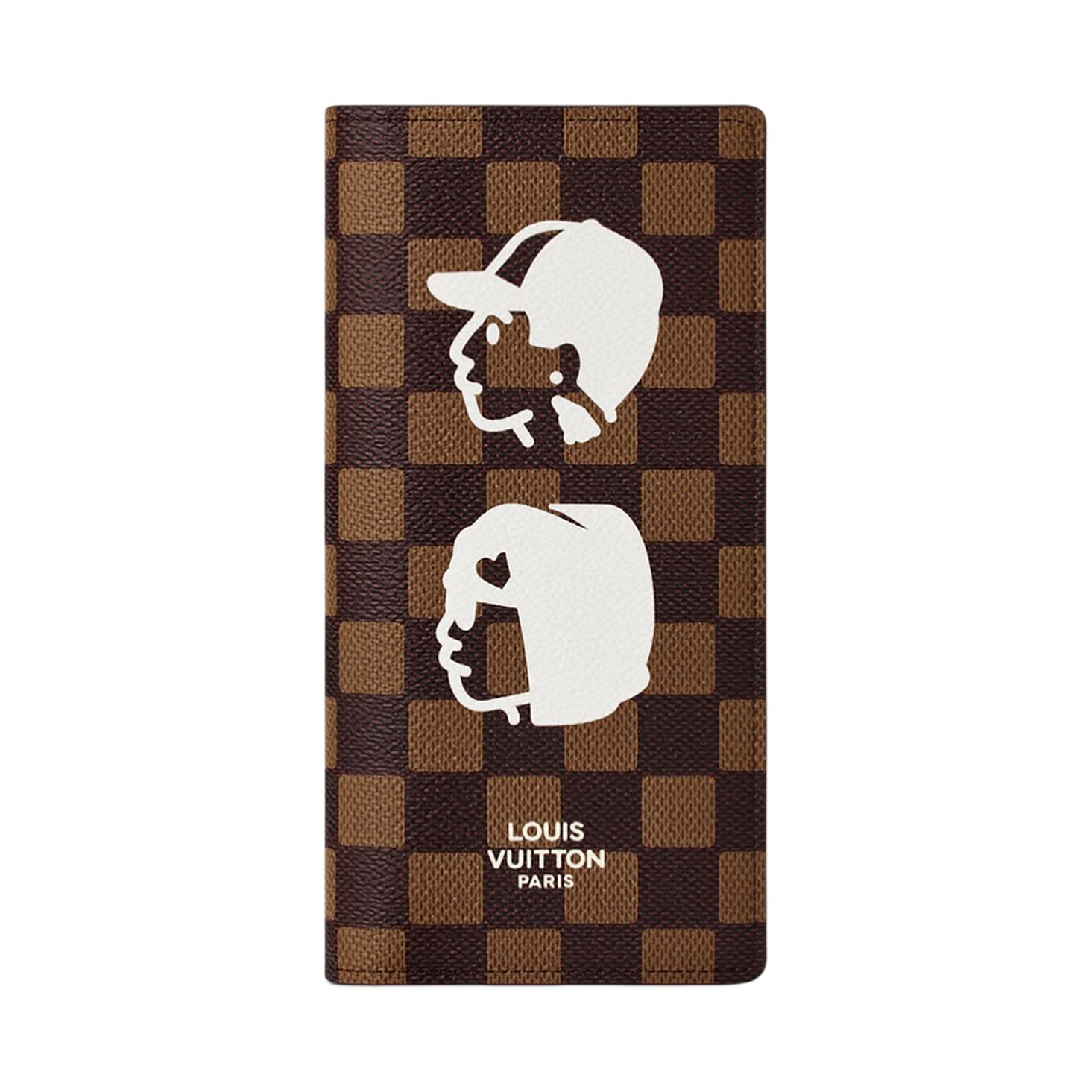 

LOUIS VUITTON Кошелек men's brown из коллекции nigo collaboration brazza damier phriendship coated canvas