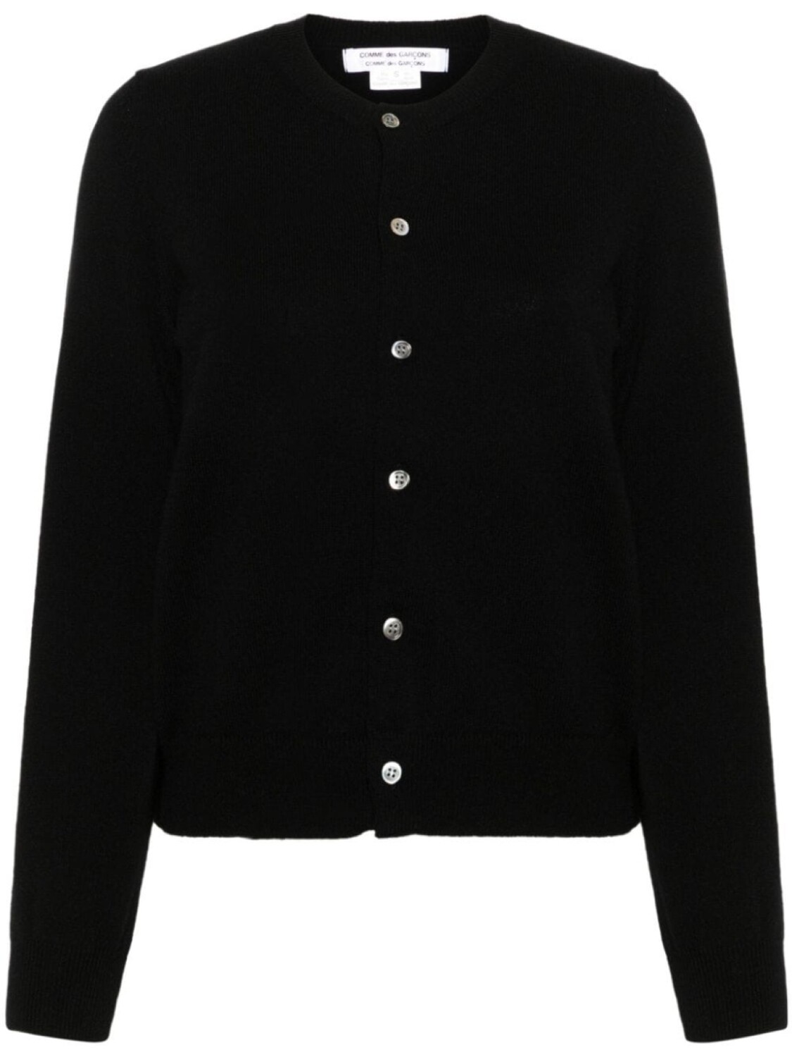 

Comme Des Garçons Comme Des Garçons кашемировый кардиган с круглым вырезом, черный
