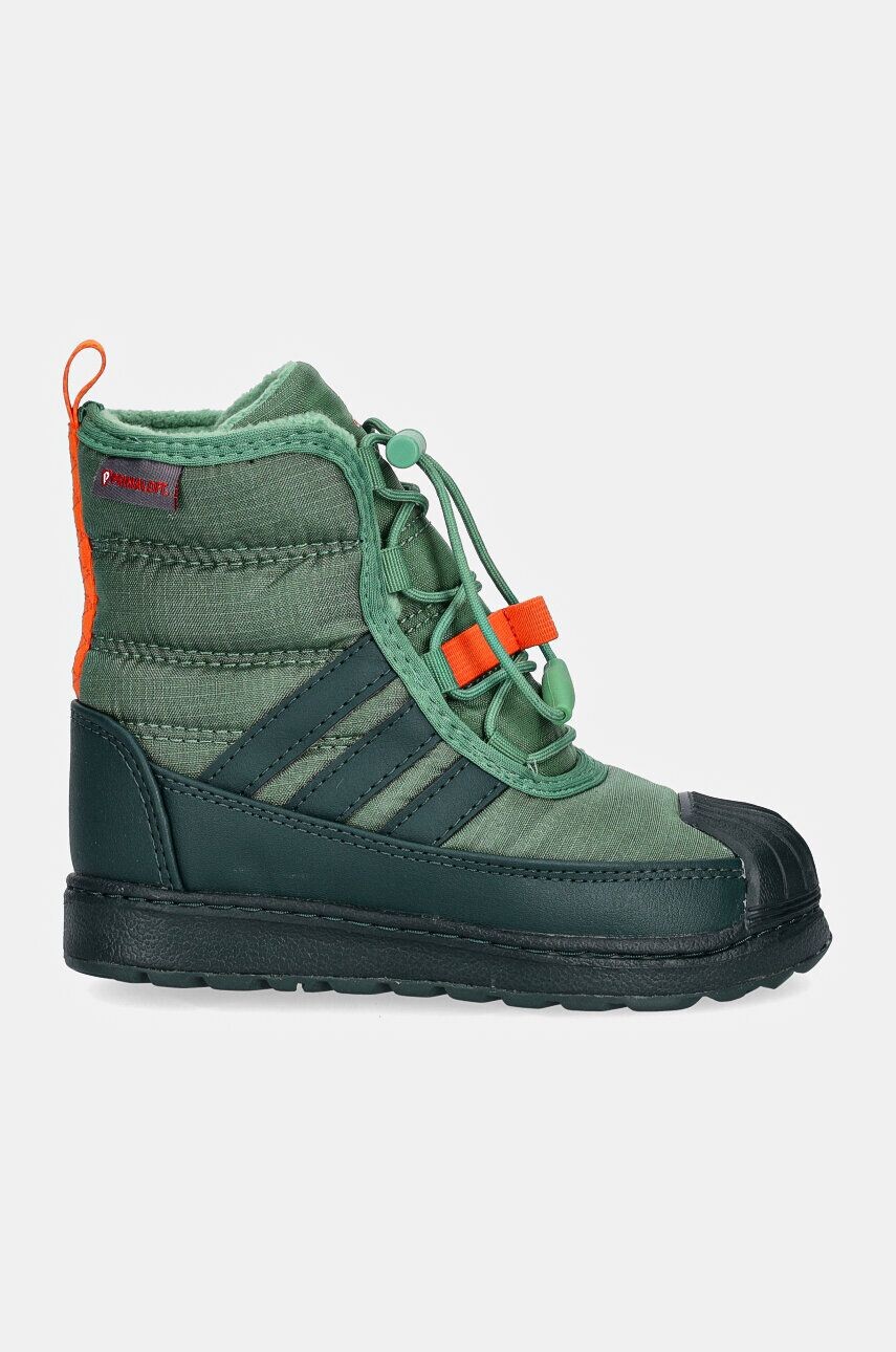 Детские зимние ботинки adidas Originals SUPERSTAR 360 BOOT 2.0, зеленый — фото 3