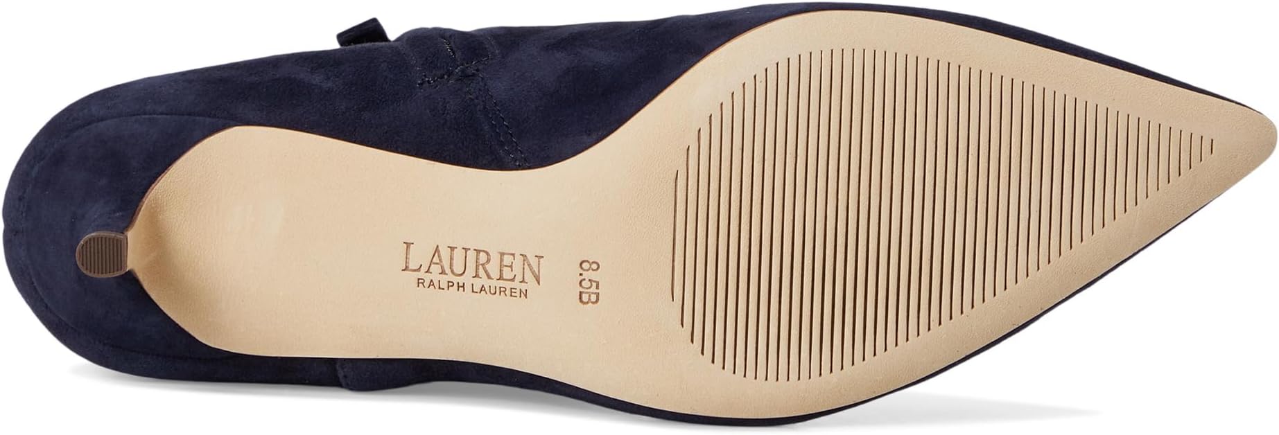 Ботинки Lauren Ralph Lauren McKay Suede Bootie Heel, цвет Lauren Navy — фото 3