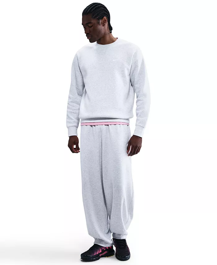 

Мужская флисовая толстовка с логотипом Nike, серый