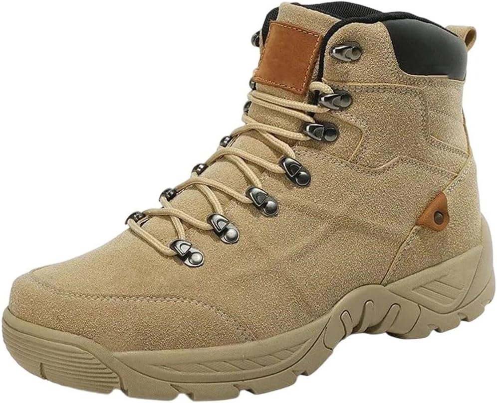 

Мужские скальные туфли Ботинки для пеших прогулок по пустыне Повседневные водонепроницаемые ботинки больших размеров Generic, 577-sand