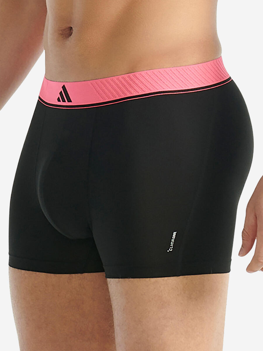 ADIDAS Мужские облегающие шорты-боксеры Trunk - Active Micro Flex, чёрные — фото 2