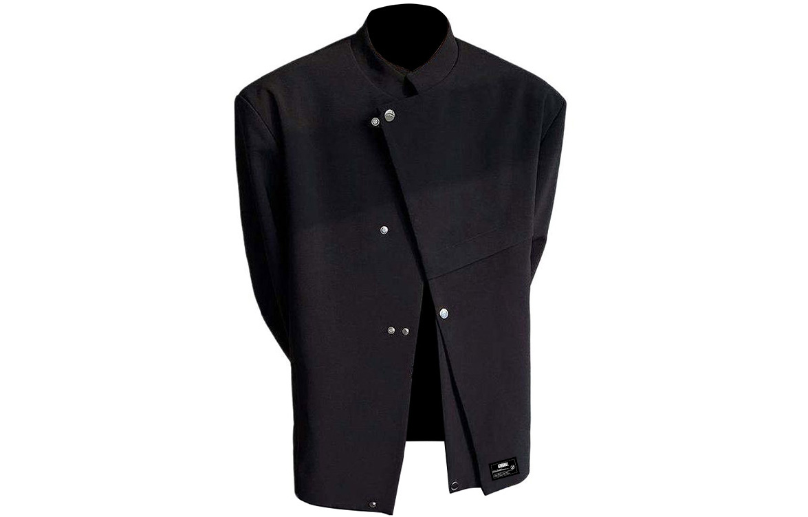 

ZIAREL Костюм деловой Unisex Black Stand Collar Moderate