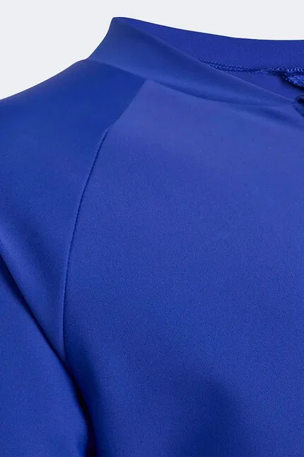 Лонгслив детский из эластичной ткани Adidas Performance, синий — фото 4